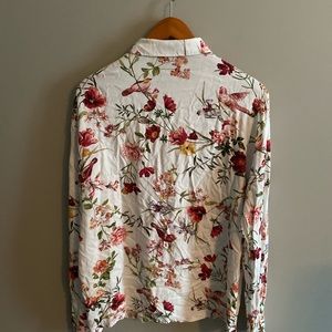 Men’s floral print button up